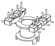 RM6 Каркас 1 сек. 8 выв. CPV-RM6S/I-1S-8PD-TZ